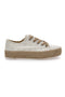 Beigefarbene Espadrilles aus Canvas „Energy 126“.