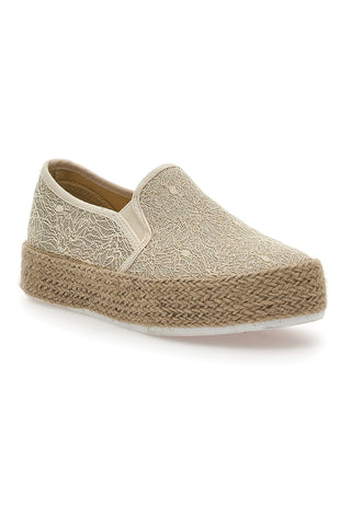 Espadrillas Beige con Pizzo Energy 132