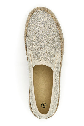 Espadrillas Beige con Pizzo Energy 132