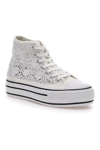Hohe Sneakers „Energy 110“ mit weißer Spitze