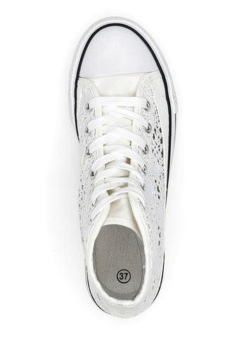 Hohe Sneakers „Energy 110“ mit weißer Spitze