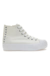 Weiße Mid-Cut-Sneaker mit Plateau Energy 117