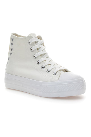 Weiße Mid-Cut-Sneaker mit Plateau Energy 117