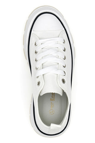 Weiße Plateau-Sneaker „Energy 240“.