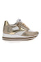 Sneakers Bianche e Oro Con Platform Energy 40