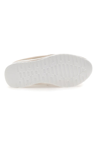 Mocassini Beige Con Morsetto Oro e Platform Energy 42
