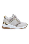 Graue Plateau-Sneaker „Energy 51“.