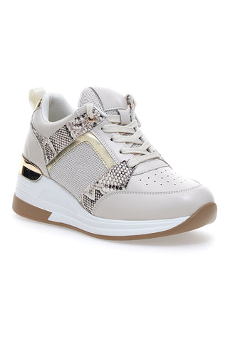 Graue Plateau-Sneaker „Energy 51“.