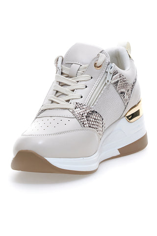 Graue Plateau-Sneaker „Energy 51“.