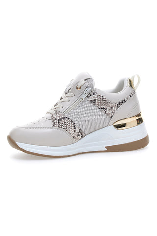 Graue Plateau-Sneaker „Energy 51“.