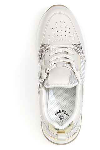 Graue Plateau-Sneaker „Energy 51“.