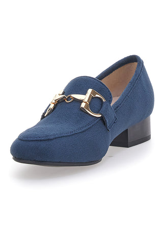 Mocassini con Tacco Blu Energy 1000