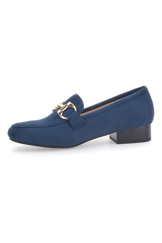 Mocassini con Tacco Blu Energy 1000