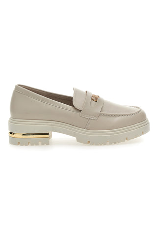 Mocassino Beige e Dettagli Oro Energy 1303