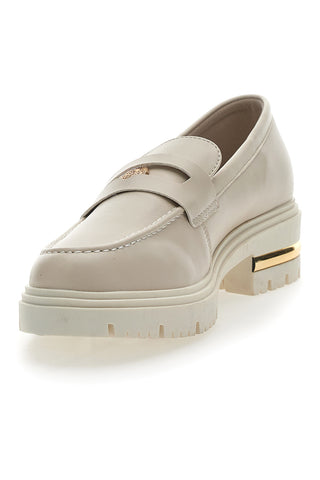 Mocassino Beige e Dettagli Oro Energy 1303