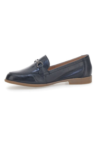 Schwarze Slipper mit Metallklammer Pittarello-Look 01 M