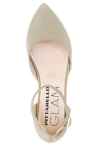 Ballerine Platino con Cinturino Pittarello Glam 3885