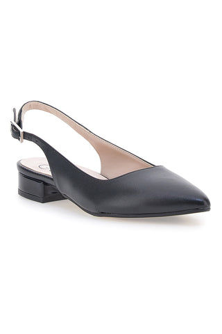 Ballerine Nere a Punta Pittarello Glam 3883