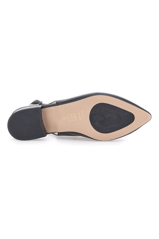 Ballerine Nere a Punta Pittarello Glam 3883