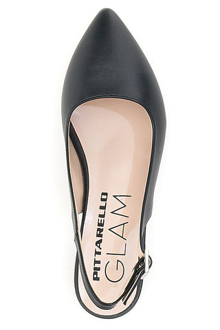 Ballerine Nere a Punta Pittarello Glam 3883