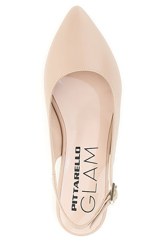 Pittarello Glam Pointed Nude Ballerinas 3883
