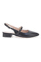 Pittarello Glam schwarze Slingback-Ballerinas 3888