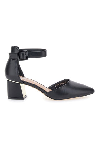 Schwarze Sandale mit Absatz und Riemen MON DIEU 8257482838