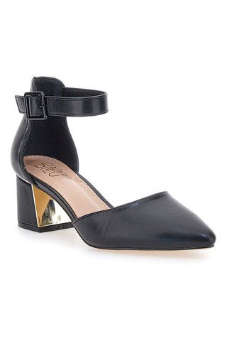 Schwarze Sandale mit Absatz und Riemen MON DIEU 8257482838