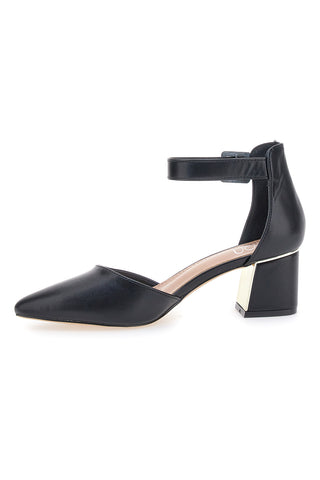 Schwarze Sandale mit Absatz und Riemen MON DIEU 8257482838