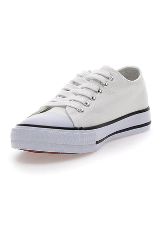 Sneakers Bianche in Tela Casual W Max 4814