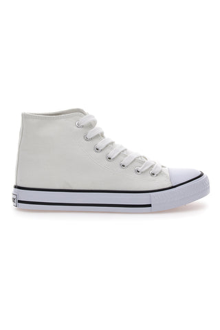 Weiße Canvas-Sneaker W Max 5014