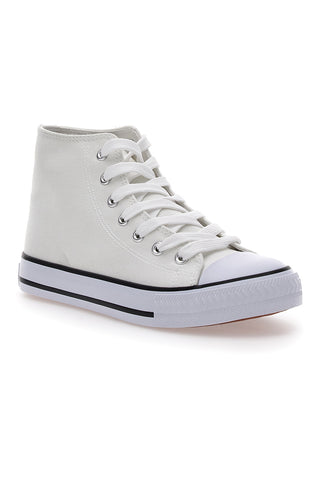 Weiße Canvas-Sneaker W Max 5014