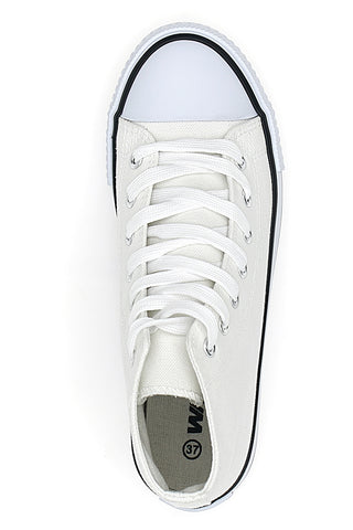 Weiße Canvas-Sneaker W Max 5014