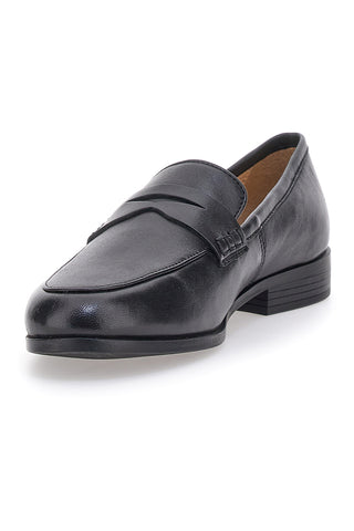 Mocassini Neri Con Bocca di Leone Pittarello Class 4853