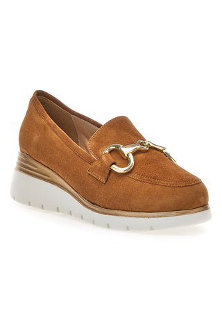 Mokassin aus echtem braunem Wildleder PITTARELLO KLASSE 4930