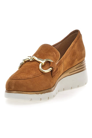 Mokassin aus echtem braunem Wildleder PITTARELLO KLASSE 4930