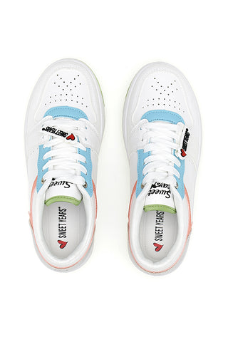 Weiße Sneakers mit Schnürsenkeln Sweet Years 8580