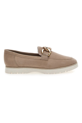 Beige Echtleder-Mokassins Pittarello Active 2301