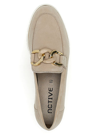 Mocassini Beige Vera Pelle Pittarello Active 2301