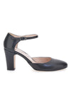 Schwarze Pumps mit Riemen Pittarello 4569