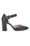 Schwarze Pumps mit Riemen Pittarello 4122