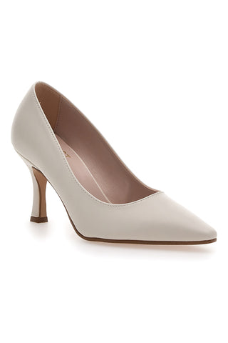 Décolleté Off White A Punta Con Tacco Medio Pittarello Must Have 4174