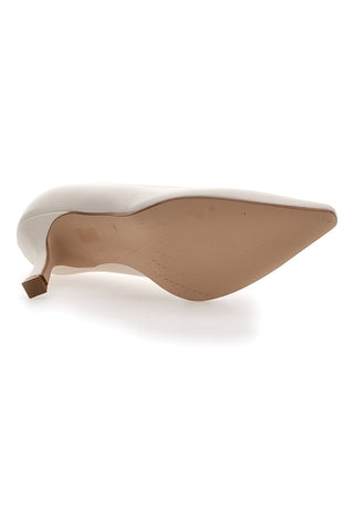 Décolleté Off White A Punta Con Tacco Medio Pittarello Must Have 4174