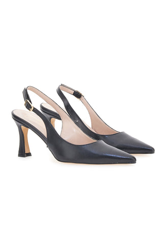 Pittarello Glam Schwarze Slingback-Pumps 3359
