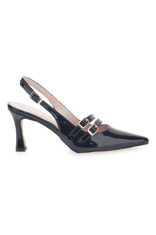Mary Jane Dekolleté in schwarzer Farbe Pittarello Glam 3591