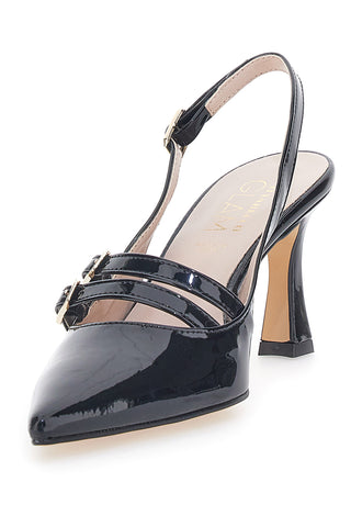 Mary Jane Dekolleté in schwarzer Farbe Pittarello Glam 3591