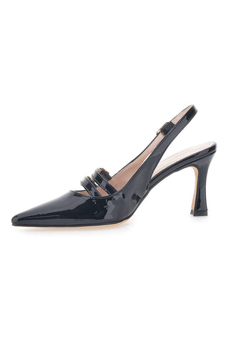 Mary Jane Dekolleté in schwarzer Farbe Pittarello Glam 3591
