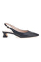 Schwarze spitze Pumps mit niedrigem Absatz Pittarello Glam 3614