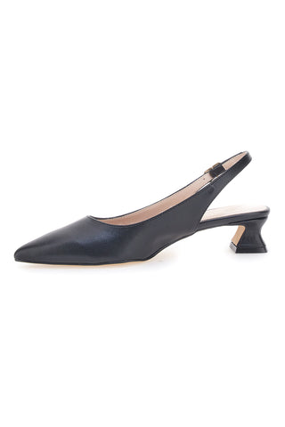 Schwarze spitze Pumps mit niedrigem Absatz Pittarello Glam 3614