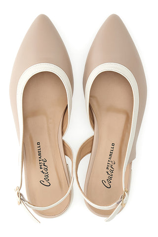 Ballerine Slingback a Punta Nude Pittarello Couture 6011